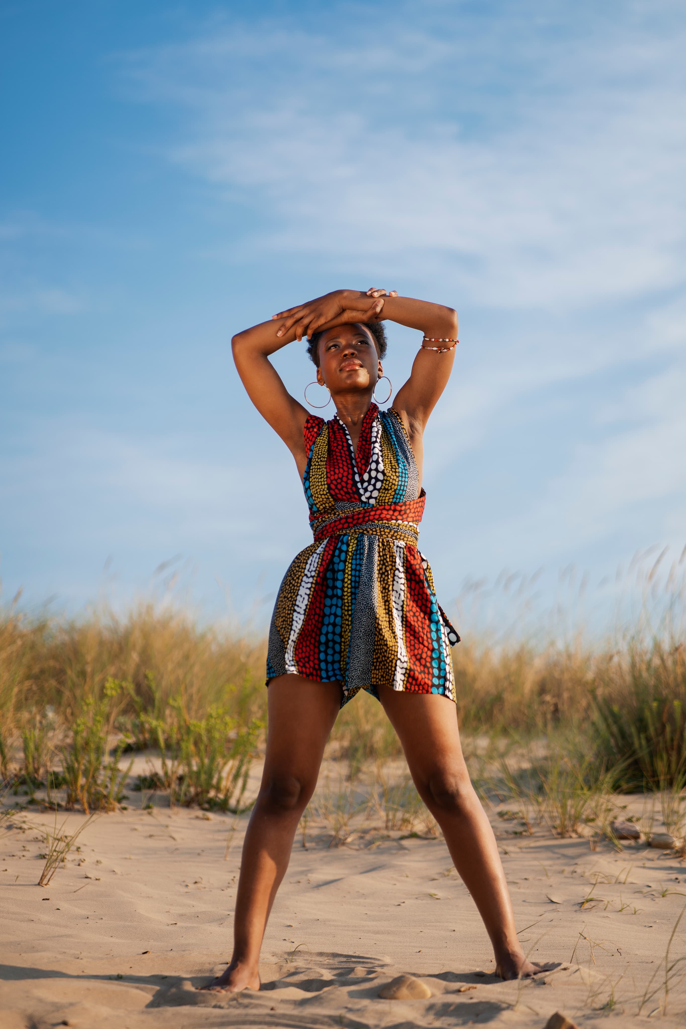 Native woman standing